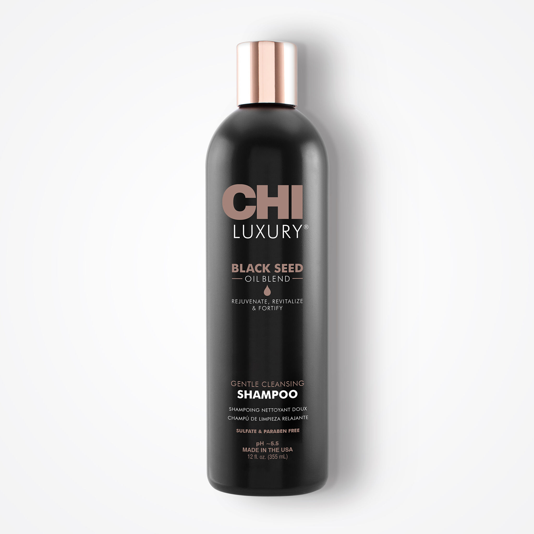 CHI Luxury Black Seed Oil Blend Gentle Cleansing Shampoo 12 oz